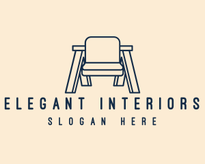 Interior Armchair Furniture  logo design