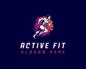 Fit - Running Sprint Fitness logo design