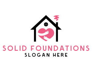 Social - Love Care Shelter logo design