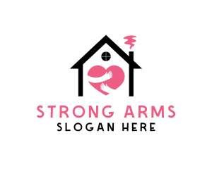 Arms - Love Care Shelter logo design
