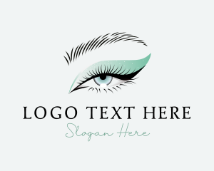 Mascara - Sparkly Eye Makeup logo design