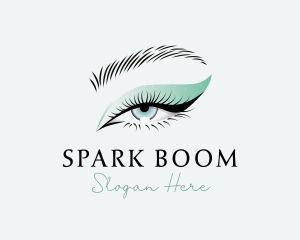 Sparkly Eye Makeup logo design