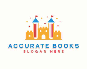 Book Castle Education logo design