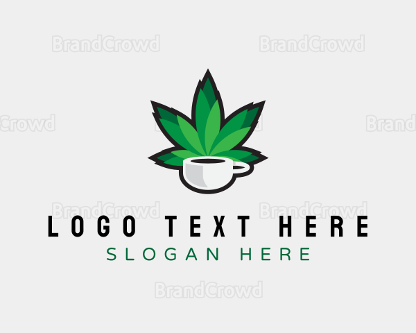 Weed Leaf Cup Logo