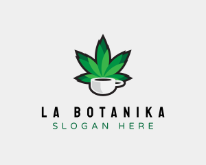 Weed Leaf Cup Logo