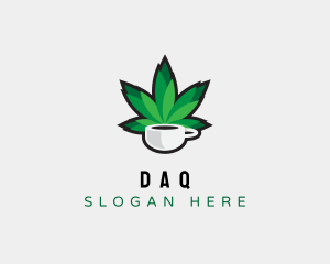 Pub - Weed Leaf Cup logo design