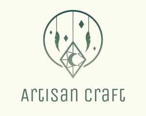 Crafty - Bohemian Ornament Astrology logo design