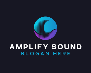 Abstract Sound Wave logo design