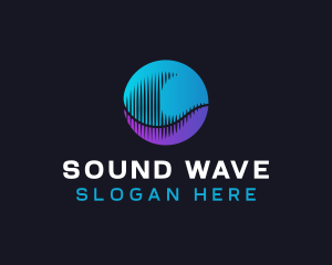 Abstract Sound Wave logo design