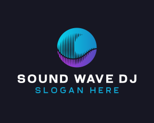 Abstract Sound Wave logo design