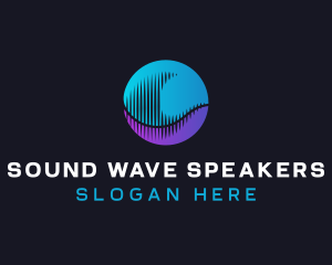 Abstract Sound Wave logo design