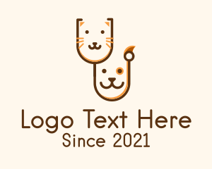 Feline - Dog Cat Veterinary logo design