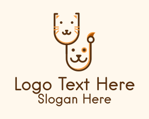Dog Cat Veterinary  Logo