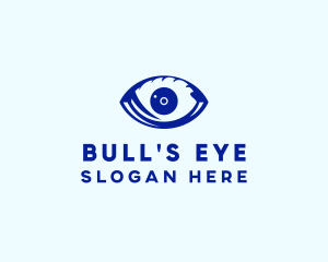 Blue Optic Eye logo design