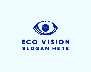 Blue Optic Eye logo design