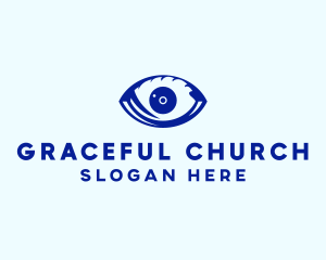 Eye Doctor - Blue Optic Eye logo design