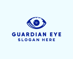 Blue Optic Eye logo design