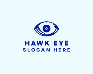 Blue Optic Eye logo design