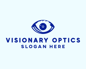 Blue Optic Eye logo design