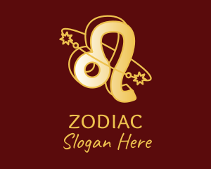 Astral Leo Zodiac  logo design