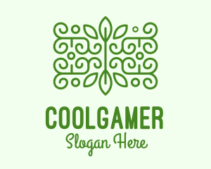 Green Plant Decoration Logo