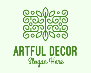 Green Plant Decoration logo design