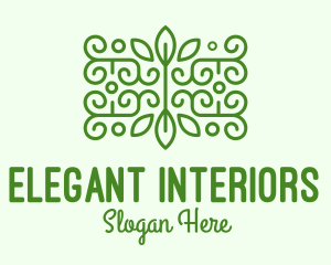 Green Plant Decoration logo design