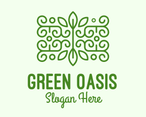 Green Plant Decoration logo design