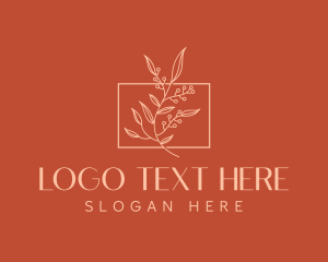 Organic Product - Elegant Plant Decoration logo design