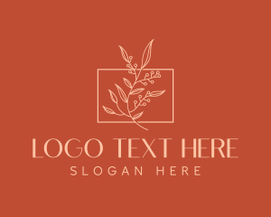 Elegant Plant Decoration  Logo