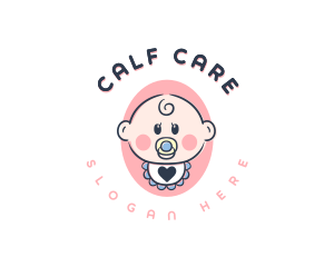 Baby Bib Pacifier logo design