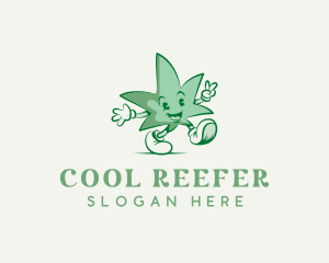 Cannabis Leaf Marijuana logo design