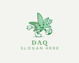 Tounge - Cannabis Leaf Marijuana logo design