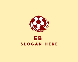 Ball - Flame Soccer Club logo design