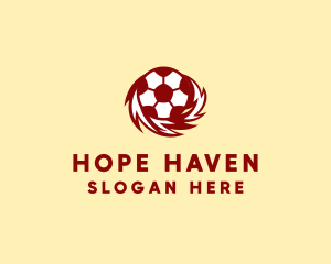 Sports Equipment - Flame Soccer Club logo design