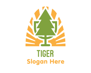 Podcast - Bio Tree Emblem logo design