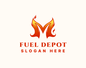 Gasoline - Spicy Blazing Flame logo design