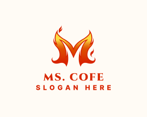 Spicy Blazing Flame  logo design