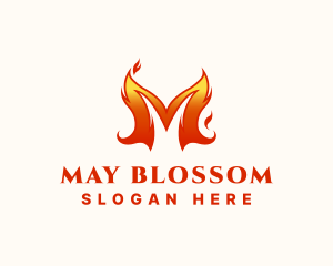 Spicy Blazing Flame  logo design