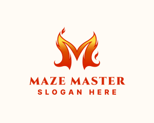 Spicy Blazing Flame  logo design