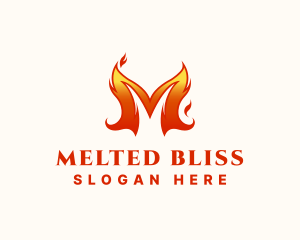 Spicy Blazing Flame  logo design