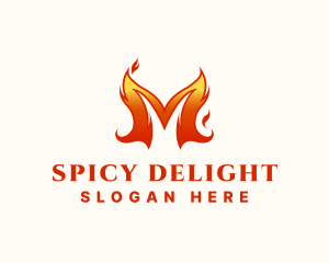Spicy - Spicy Blazing Flame logo design