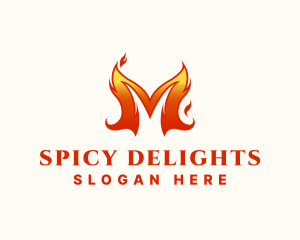 Spicy - Spicy Blazing Flame logo design