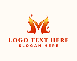 Lpg - Spicy Blazing Flame logo design