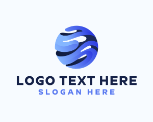 Professional - 3d Globe Business logo design