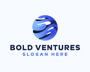 3d Globe Business logo design