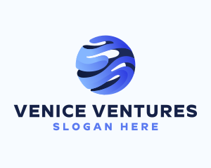 3d Globe Business logo design