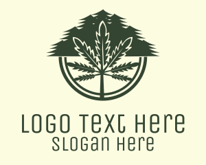 Cbd - Hemp Farm Badge logo design