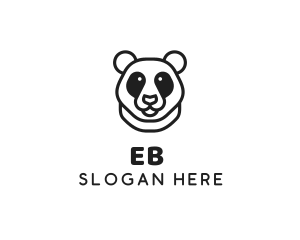 Lazy - Panda Bear Animal logo design