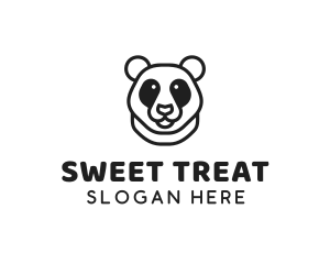 Panda Bear Animal logo design